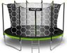 Neo-Sport Trampoline de jardin 12ft/374cm avec filet intérieur et échelle