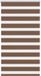 vidaXL Zebra rolgordijn 80x150 cm stofbreedte 75,9 cm polyester bruin