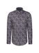 SEIDENSTICKER Overhemd blauw / chocoladebruin / wit