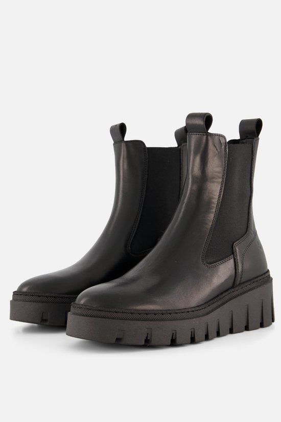 Tamaris Dames Laarzen Zwart Leer Chelsea Boots 41