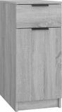 vidaXL Bureaukast 33,5x50x75 cm bewerkt hout grijs sonoma eikenkleurig