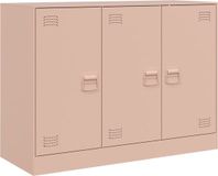 vidaXL Dressoir Roze Staal 99x39x73 cm