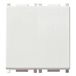 Vimar Platte serie - drukknop 1-polig contact open 10a 2 modules automatische klemmen wit