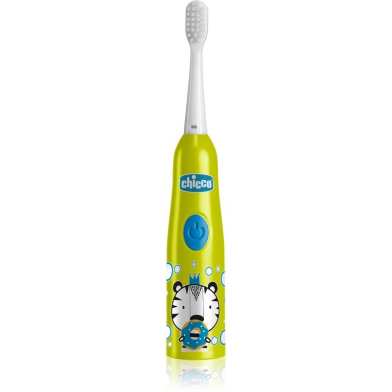 CHICCO Vibrating Electric Toothbrush for Children 3 Years+ Tiger Theme Male Color