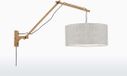 GOOD&MOJO Wandlamp Andes - Bamboe/Naturel - 95x47x55cm