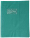 Clairefontaine Calligraphe 72005C Schriftomslag met Lederkorrel structuur Dennengroen - 17x22 cm - 22/100ste met Etikethouder - PVC Opaak