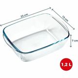 Pyrex 215B000 Ovenschaal Rechthoekig Glas 1.2L