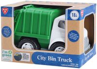 Playgo Biobased Vuilniswagen Groen - 28cm