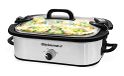 Elite Gourmet MST-5240SS braadpan, afsluitbaar deksel, instelbare temperatuur, houdt warm, oven- en vaatwasmachinebestendig, 3,3 l inhoud, roestvrij staal