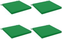 vidaXL - 4-Piece - Zitkussens - SOEST - 4 - st - 100% - Polyester - Groen