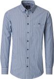 CASA MODA Sport casual fit overhemd - Oxford - lichtblauw gestreept - Strijkvriendelijk - Boordmaat: 41 - 42