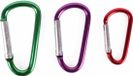 Merkloos / Sans marque Benson Karabijnhaken - 3x stuks - musketon sleutelhanger - gekleurd