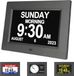 Non-branded Digital Daily Calendar Clock for Seniors with Large Display and Alarm Function