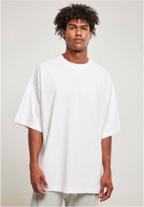 Urban Classics Huge Heren T-shirt - Wit - XS