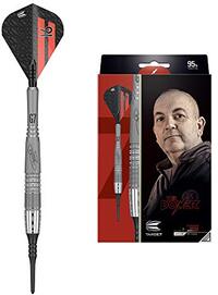 Target Darts Phil Taylor Power 9-Five Gen 7 20G 95% Wolfraam Soft Tip Darts Set, Grijs, Zwart en Rood