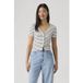 Levi's Muse Ss Tee Penelope Stripe Peacoat Stri Maat: L