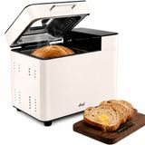 Vivid Green Broodbakmachine - Warmhoudfunctie & Timer - 18 programma's - 500/1000 gram - PFAS vrij - Glutenvrij programma - Broodmachine - 600W - Creme