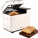 Vivid Green Broodbakmachine - Warmhoudfunctie & Timer - 18 programma's - 500/1000 gram - PFAS vrij - Glutenvrij programma - Broodmachine - 600W - Creme