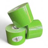 Inuk - Kinesiotape - 3 rollen - lichtgroen - Watervast - Premium Quality - Topsport - voorkom blessures