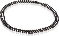 LGT JWLS LGT Jewels Dogtag ketting Edelstaal Zwart 2mm-60cm