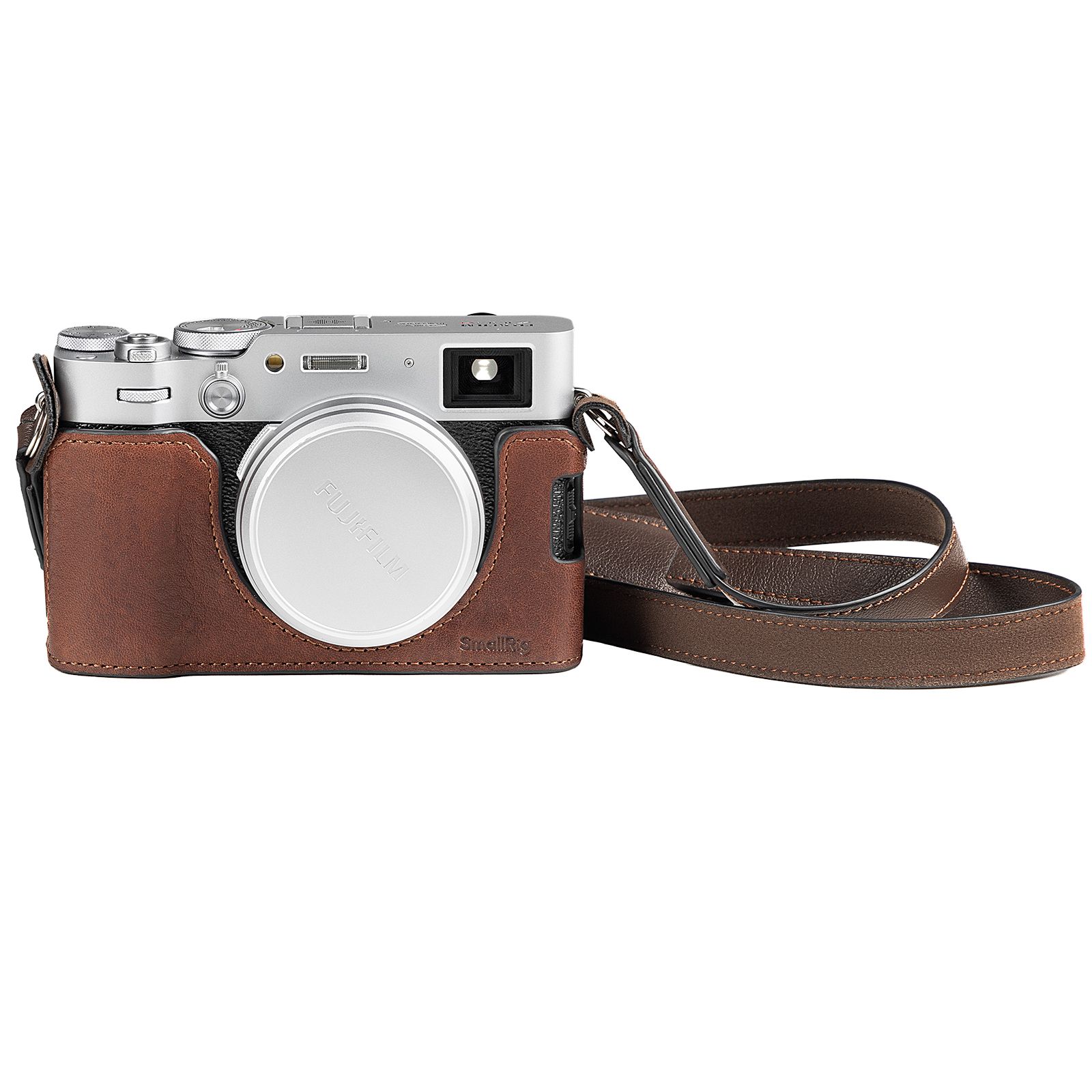 SmallRig 4699 Halfcase voor Fujifilm X100VI - Bruin - Leer & PU