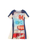 Desigual Jurk navy / rood / wit