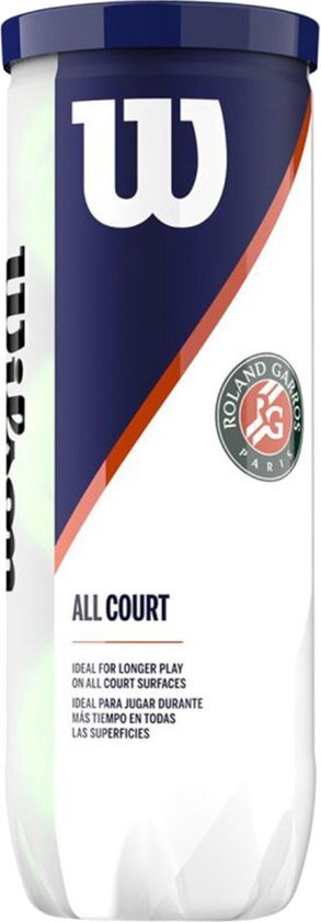 Wilson Roland Garros Tennisballen 3-ball Wrt126400 - Kleur Geel - Maat 1SIZE