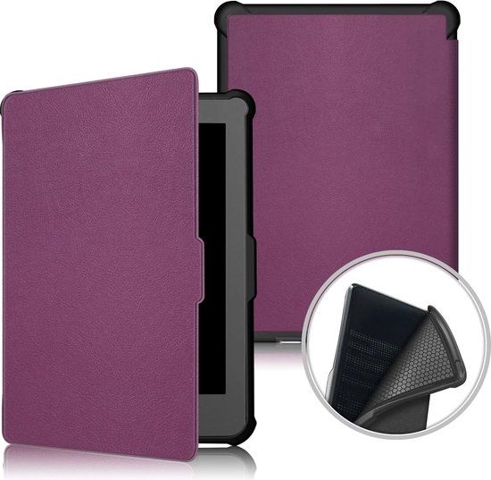Ntech Kobo Clara HD Hoes Paars | Smart Cover | Kunstleer