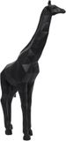 Home Deco factory Beeldje Giraf origami stijl - 40 cm - polyresin - zwart