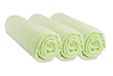Set Easy Dort Set van 3 hoeslakens, 40 x 80 cm, rekbaar tot 40 x 90 cm, anijsgroen, 100% katoen
