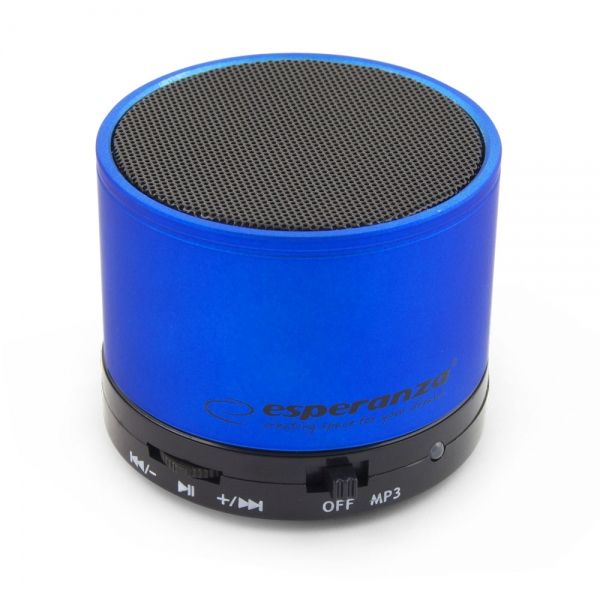 Esperanza Ritmo Bluetooth Speaker - Zwart/Blauw - 3W