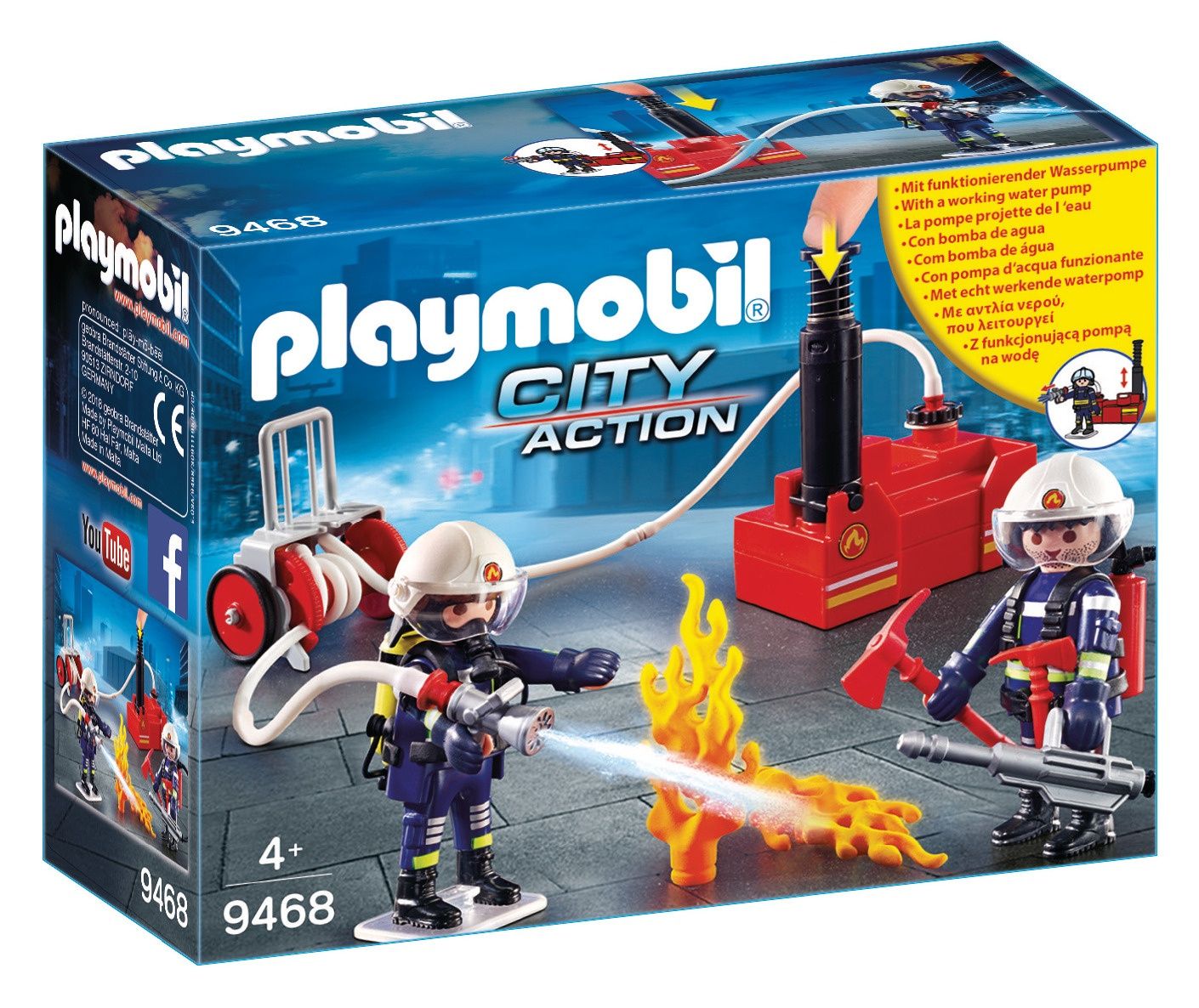 PLAYMOBIL City Action Brandweerteam 9468 - Speelgoedset - 4+ jaar