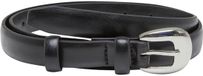 Urban Classics Chunky Buckle Slim Riem S/M Zwart/Zilverkleurig