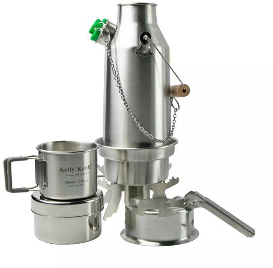 Kelly Kettle Trekker Kit - RVS - 1 Persoons Kookset