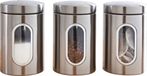 Royal Swiss Voorraadpotten Set van 3 stuks RVS Zilver