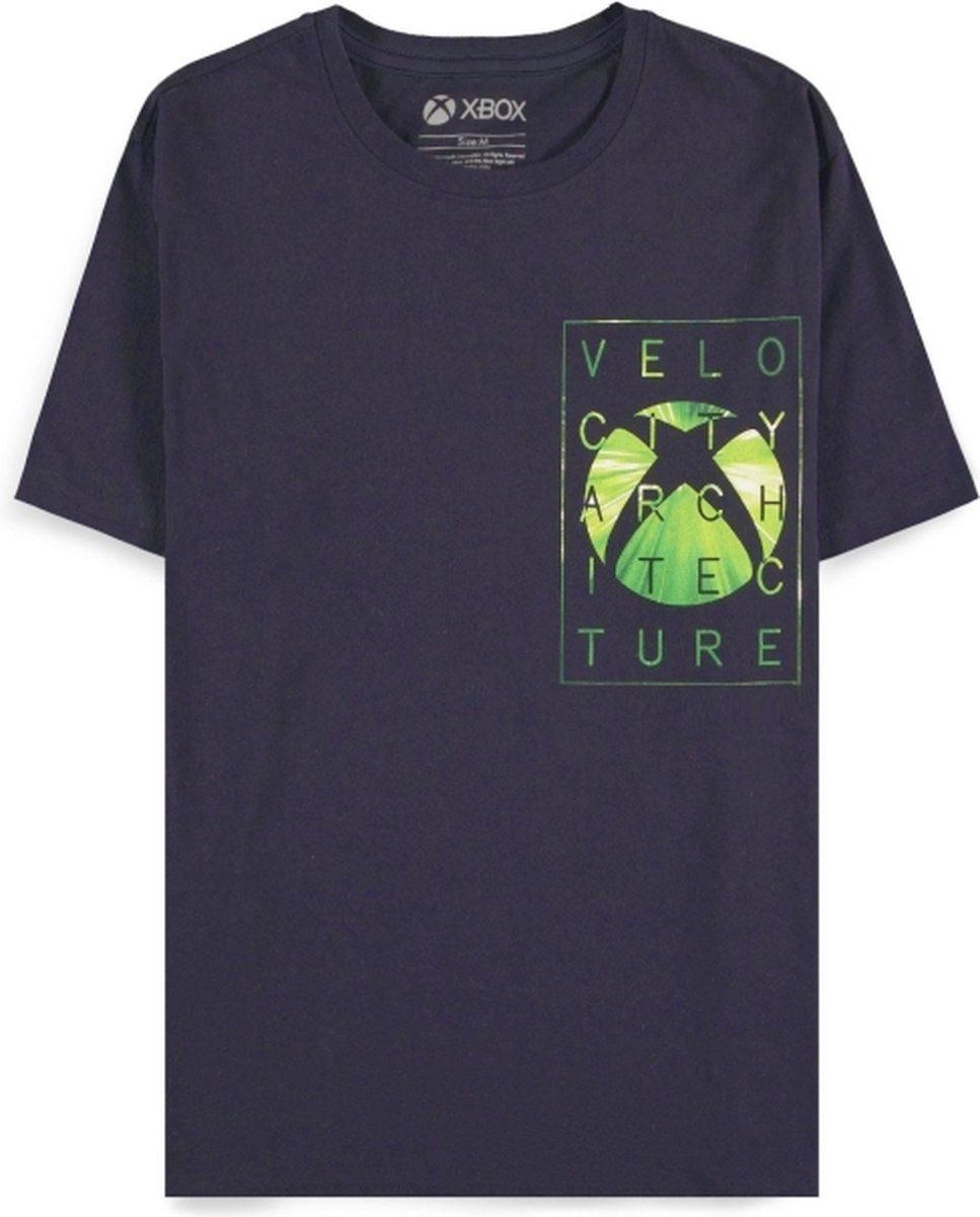 Difuzed Xbox Heren T-shirt - S - Velocity Architecture Zwart - Katoen