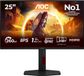 AOC 25G4ZR computer monitor 62,2 cm (24.5") 1920 x 1080 Pixels LCD Zwart, Rood