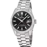 Festina F20084/D Polshorloge Unisex Zwart Stalen Band Zilverkleurig Kast