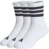adidas uniseks-kind 3Stripes Cushioned Sportswear Crew Socks 3 Pair Pack, white/black/black, 3-4 Years