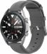 By Qubix Qubix Classic Leren Bandje voor Garmin Vivomove 3 / HR / Luxe / Sport / Style / Trend - Grijs - 20mm