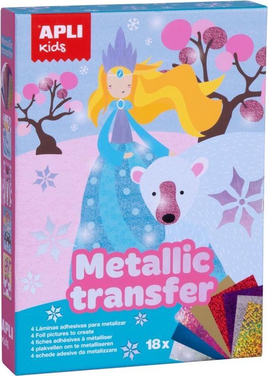 Apli Kids Metallic Transfer Prinsessen