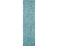 Safavieh Shaggy Indoor Geweven Vloerkleed, Primo Shag Collectie, PRM300, Aqua, 66 x 244 cm