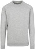 Build Your Brand Crewneck Raglan Sweater Heather Grey Maat S
