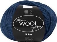 Creativ Company wolgaren blauw - Maxi bol 100g voor breien en haken.