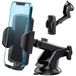 Hoppac Telefoonhouder voor auto, telefoonhouder voor dashboard en voorruit, 360 graden rotatie en snelontgrendeling, voor smartphones van 4 tot 7 inch