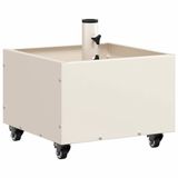 vidaXL Parasolvoet 11.75 kg Wit Staal Vierkant