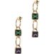 OTAZU Vriendin Boucles d'oreilles Violet, Vert