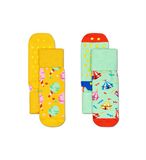 Happy Socks KCIR19-7000 2-Pack Enfants Cirque Antidérapant - Taille 2-3Y