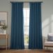 HPD Half Price Drapes Imitatielinnen verduisterende gordijnen, blauw (Indigo)
