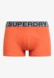 Superdry TRUNK TRIPLE PACK Homme Slip - Noir/Orange/Gris - Taille S